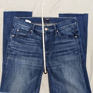 Mother Mid Ride Dazzler Crop Fray 28